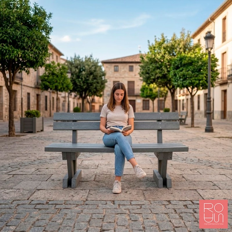 Banc de Plàstic Reciclat Montgomery | Sostenible i Durador